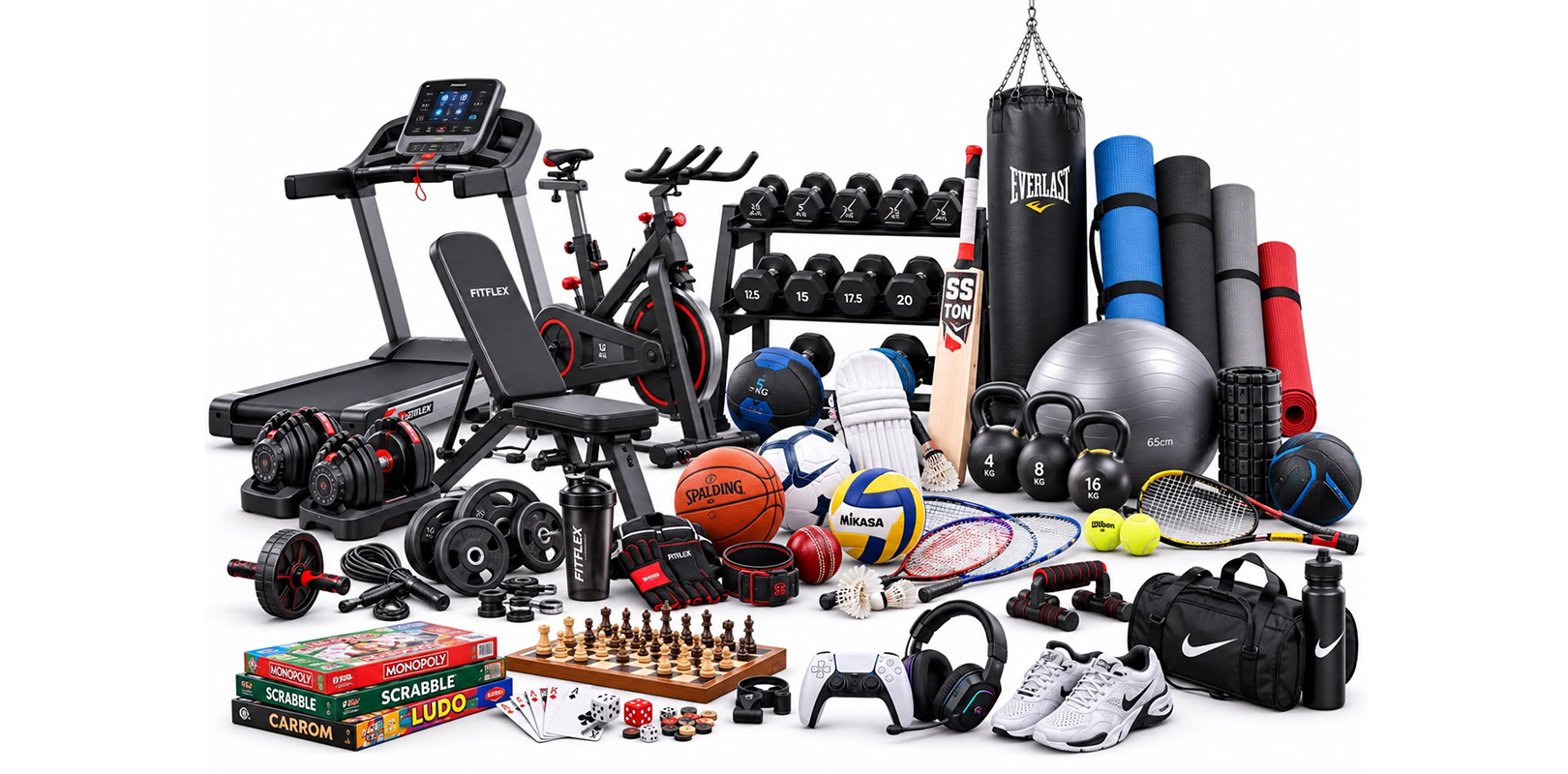 Welfare stores sports and recreation items