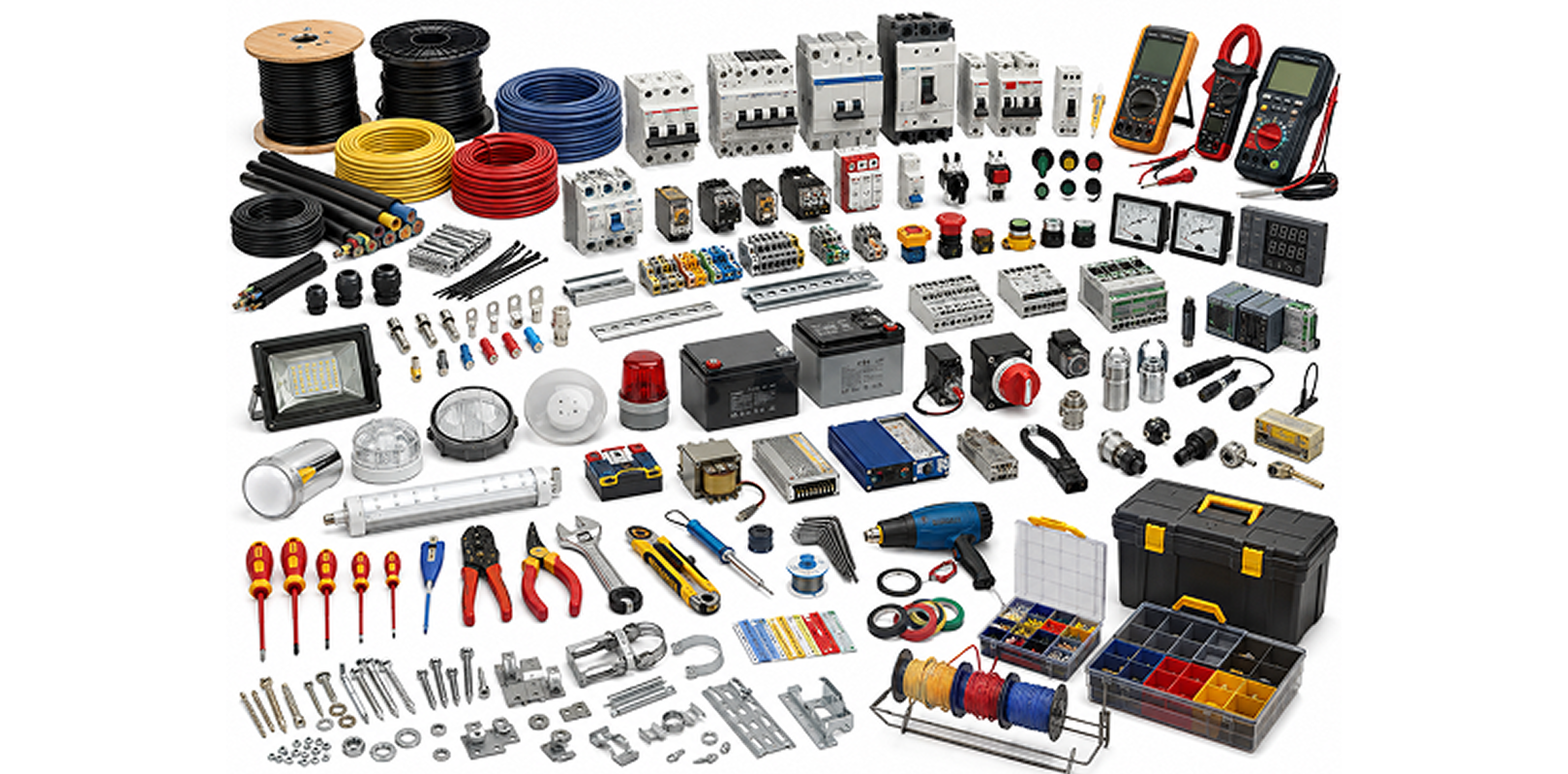 Electrical stores cables and switches